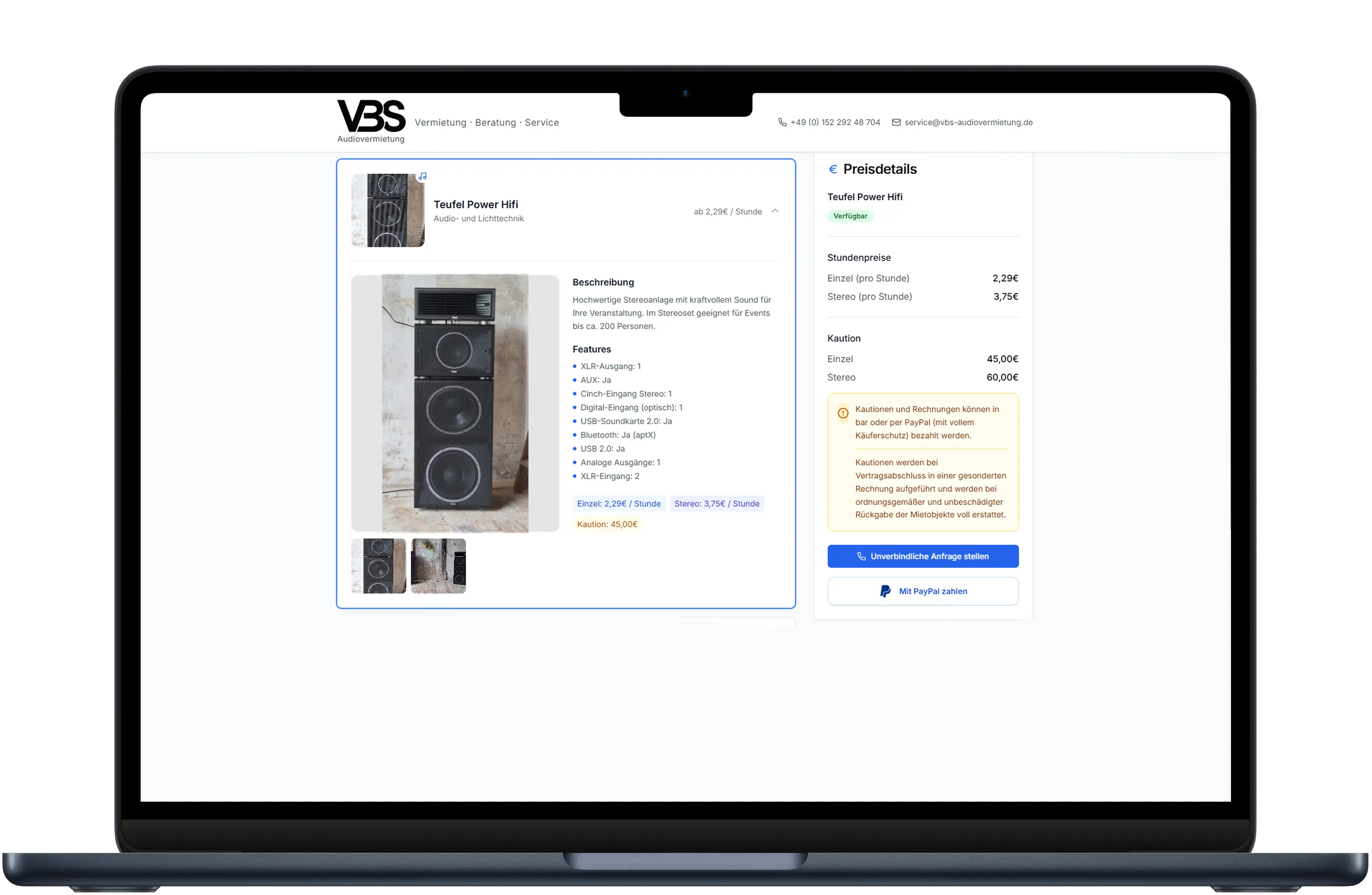 Webdesign Beispiel 3