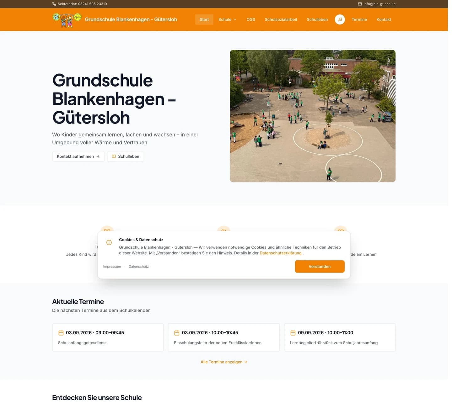 Grundschule Blankenhagen Website