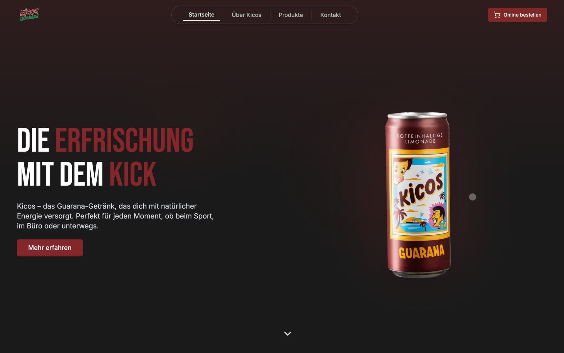 Website Kicos Guarana