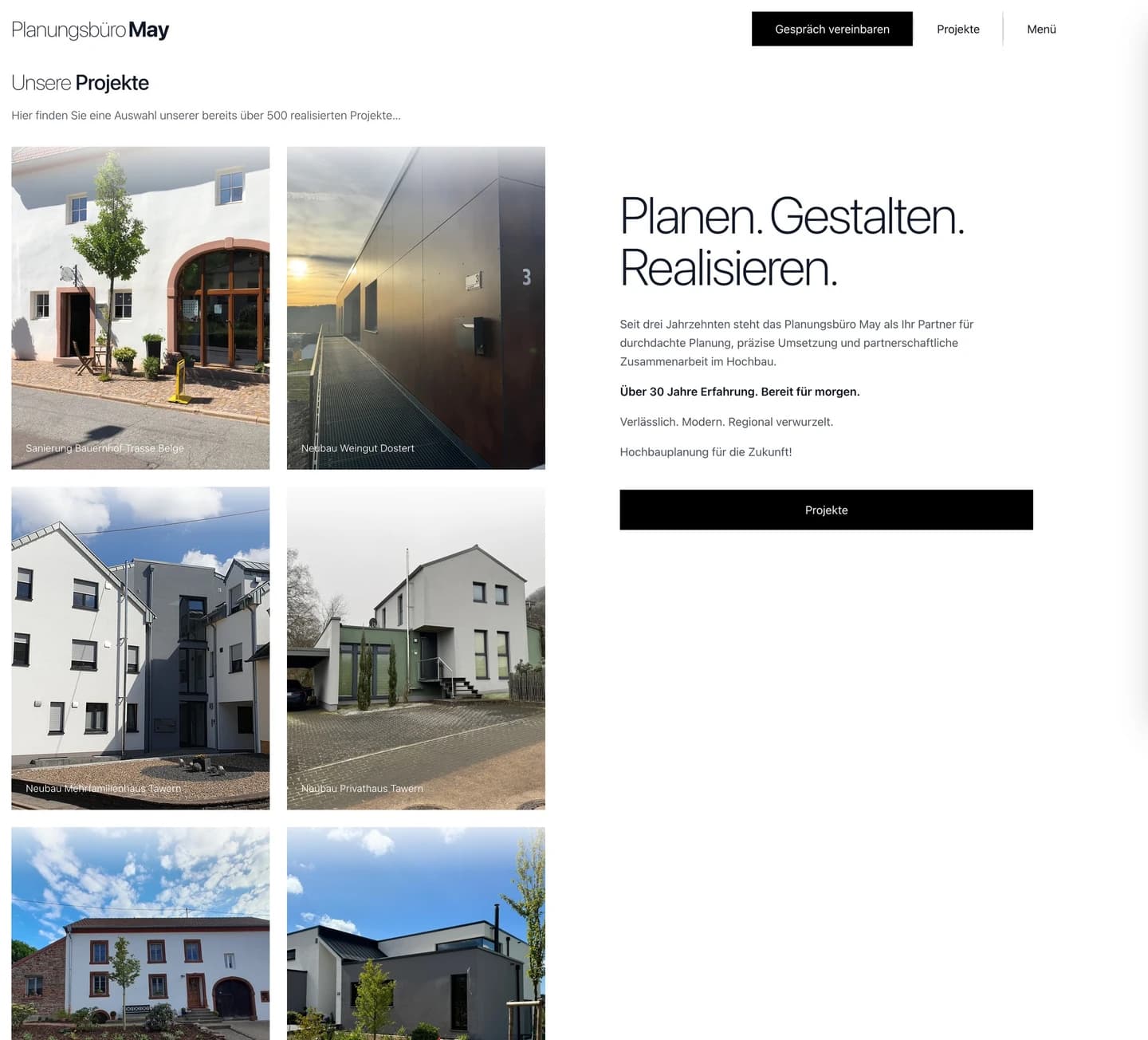 Planungsbüro May Website
