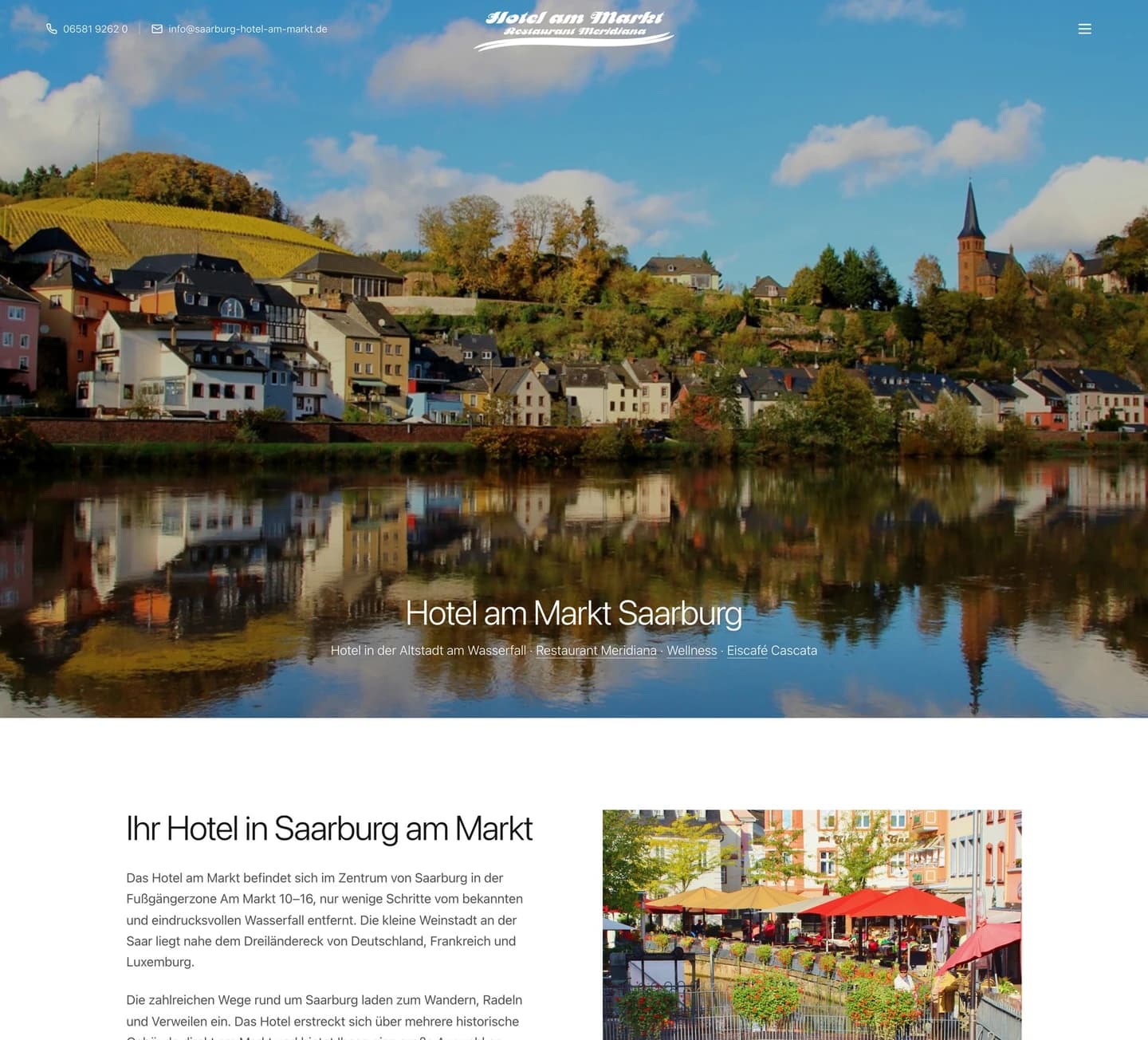Hotel am Markt Website