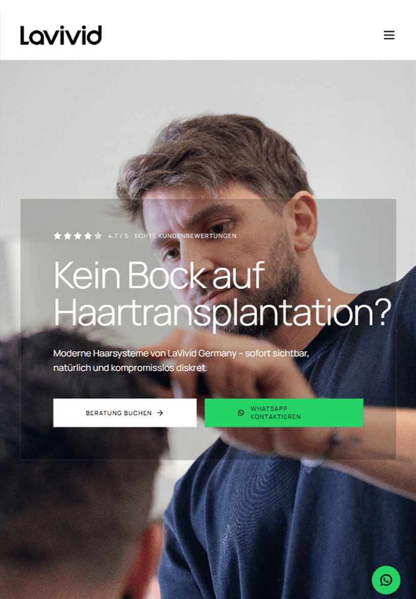 Webdesign-Referenz: km bauplanung