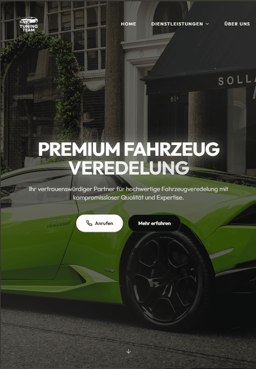 Webdesign-Projekt: Unternehmenswebsite aus OWL